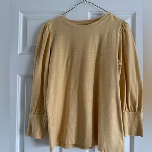 Yellow 3/4 sleeve top